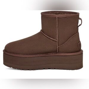 NEW W/Box UGG CLASSIC MINI PLATFORM BURNT CEDAR DISCONTINUED GIRLS WOMENS SIZE 7
